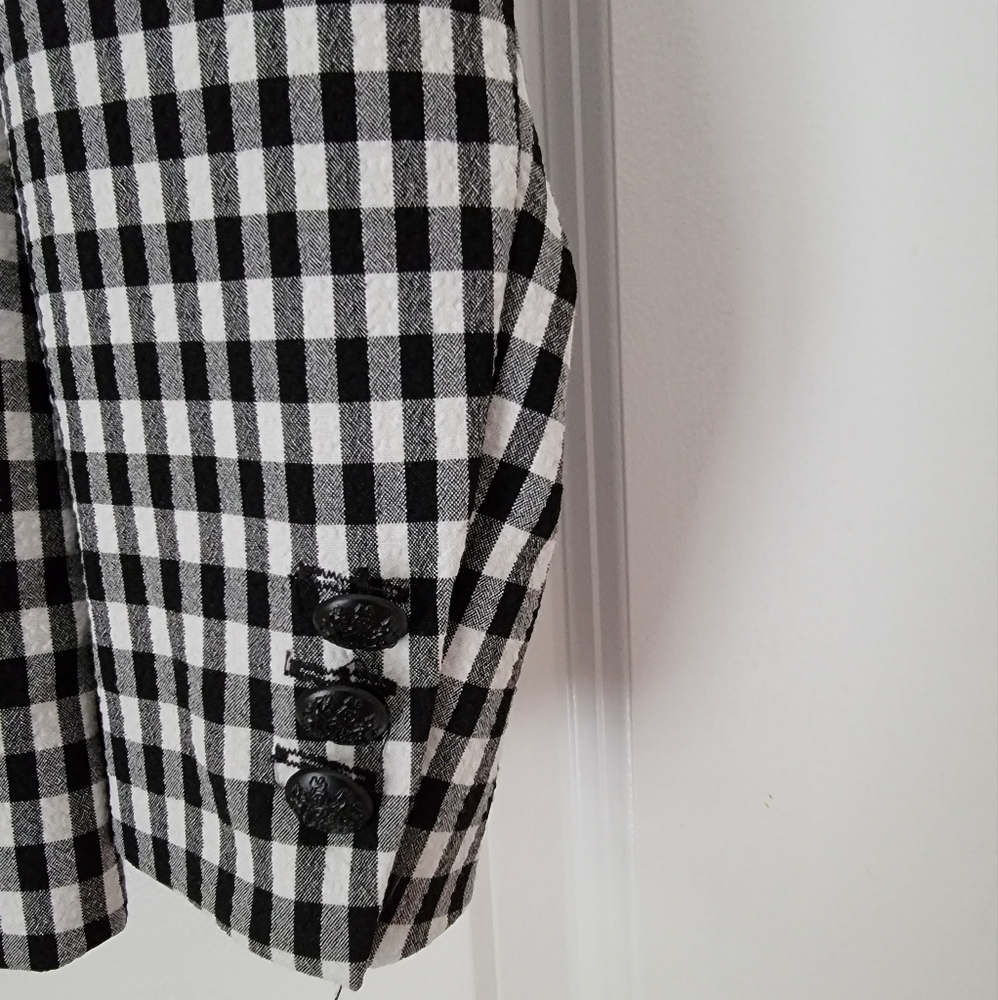 Cute Gingham Lightweight Blazer - image 8